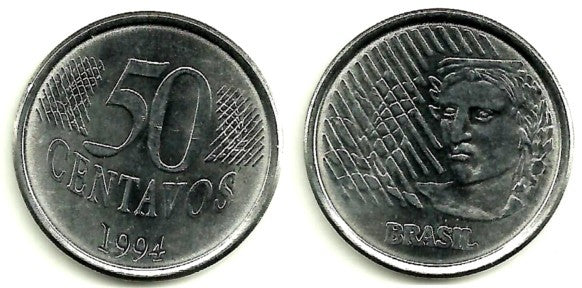 (635) Brasil. 1994. 50 Centavos (SC)