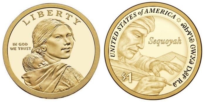 Estados Unidos de América. 2017(D). 1 Dollar (SC) Native