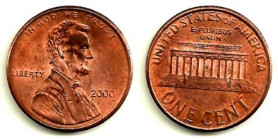 (201) Estados Unidos de América. 2000. 1 Cent (MBC)