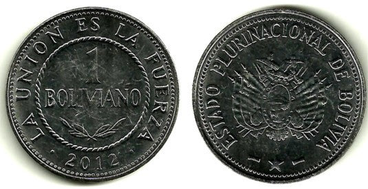 Bolivia. 2012. 1 Peso (SC)