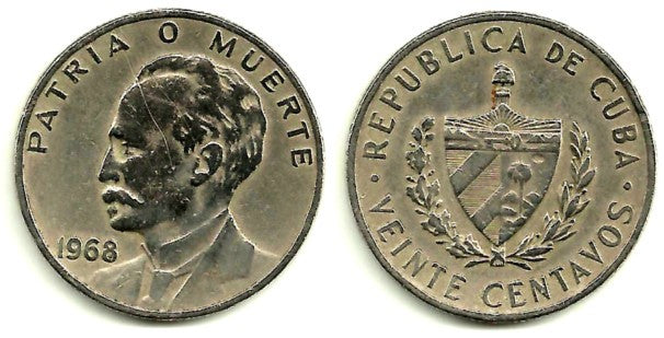 (31) Cuba. 1968. 20 Centavos (MBC-)