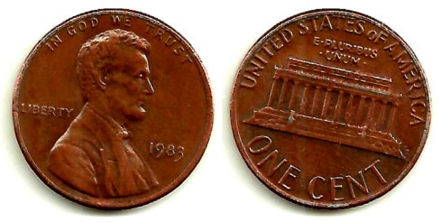 (201) Estados Unidos de América. 1983. 1 Cent (MBC)