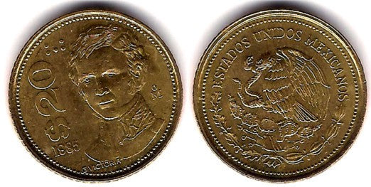 (805) Estados Unidos Mexicanos. 1985. 20 Pesos (EBC)