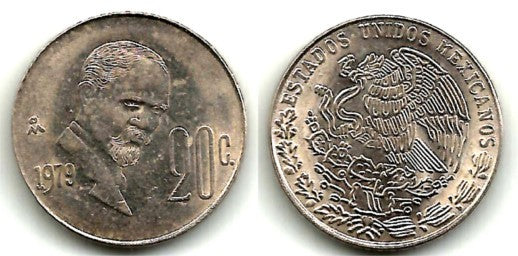 (442) Estados Unidos Mexicanos. 1979. 20 Centavos (MBC)