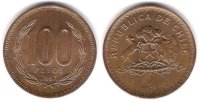 (226.2) Chile. 1997. 100 Pesos (EBC+)