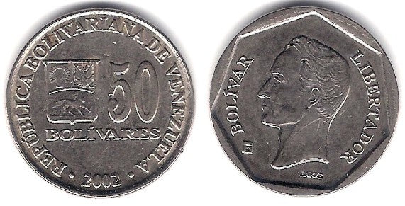 (Y82) Venezuela. 2002. 50 Bolivares (MBC+)