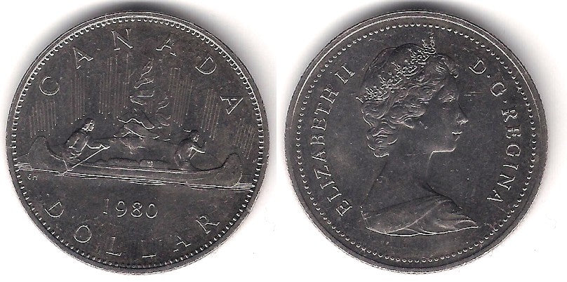 (120.1) Canadá. 1980. 1 Dollar (EBC)