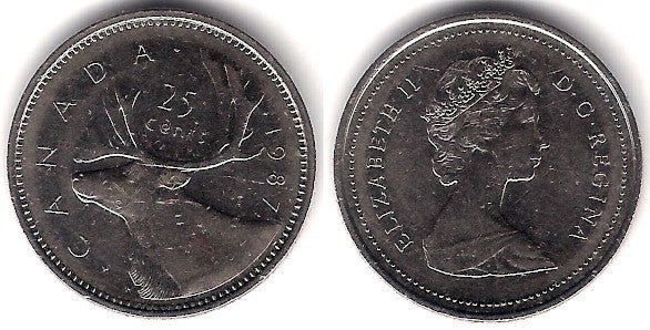 (74) Canadá. 1987. 25 Cents (MBC)