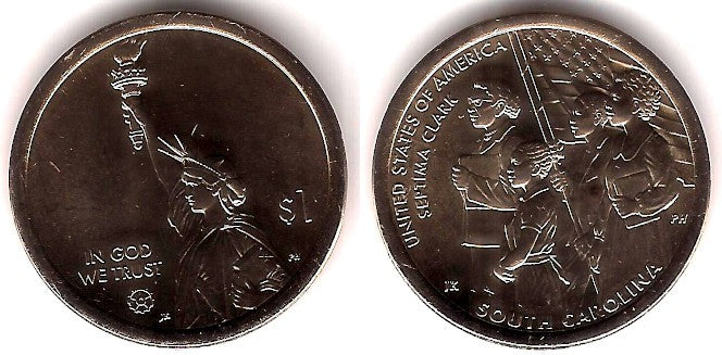 Estados Unidos de América. 2020(P). 1 Dollar (SC) South Carolina