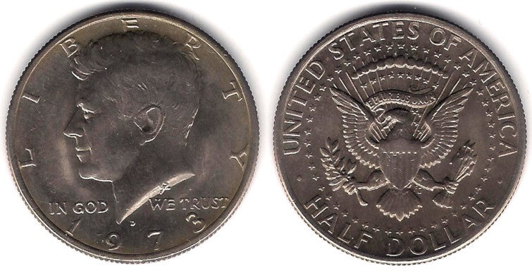 (202b) Estados Unidos de América. 1973(D). Half Dollar (EBC)