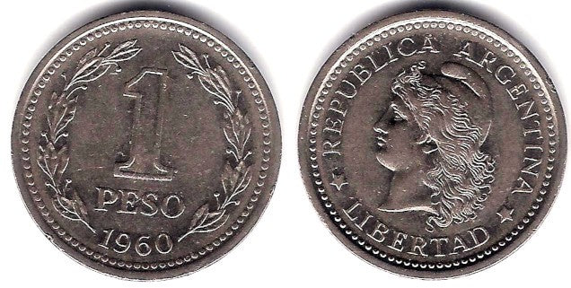 (57) Argentina. 1960. 1 Peso (MBC)