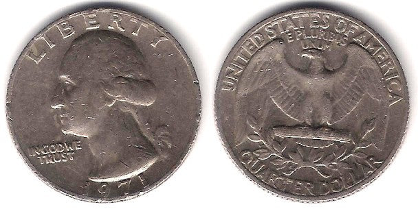 (164a) Estados Unidos de América. 1971. Quarter Dollar (BC)