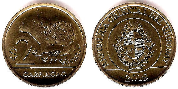 Uruguay. 2019. 2 Pesos (SC)