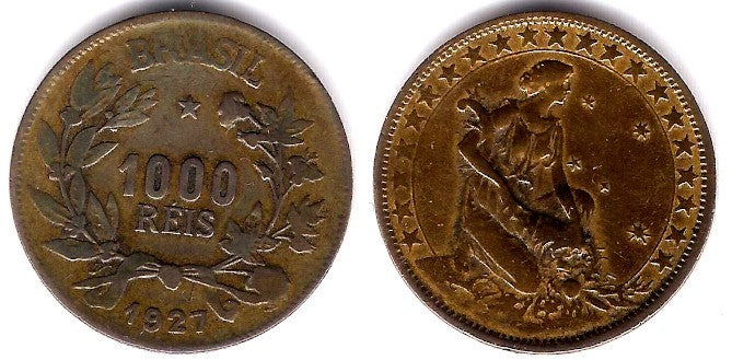 (525) Brasil. 1927. 1000 Reis (MBC)
