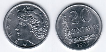 (579.1a) Brasil. 1975. 20 Centavos (SC)