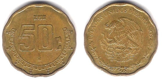 (549) Estados Unidos Mexicanos. 1998. 50 Centavos (MBC)