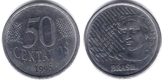 (635) Brasil. 1995. 50 Centavos (EBC)