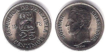(Y50.2) Venezuela. 1978. 25 Centavos (SC)