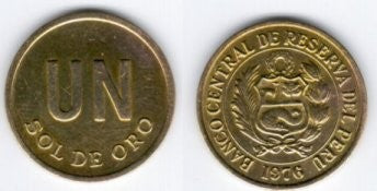 (266.1) Perú. 1976. 1 Sol de Oro (MBC)