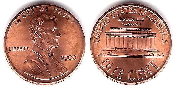 (201b) Estados Unidos de América. 2000. 1 Cent (EBC+)