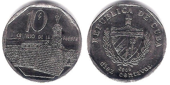 (576.2) Cuba. 2008. 10 Centavos (EBC)