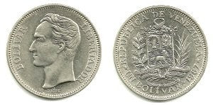 (Y42) Venezuela. 1967. 1 Bolivar (SC)