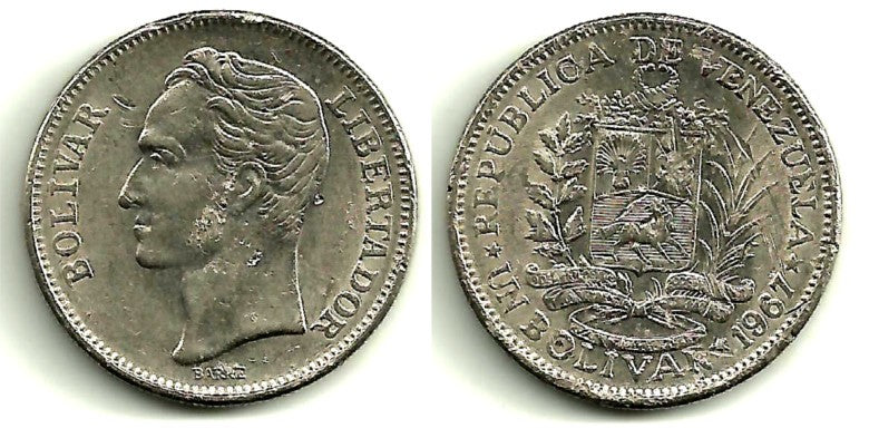 Venezuela. 1967. 1 Bolivar (BC)