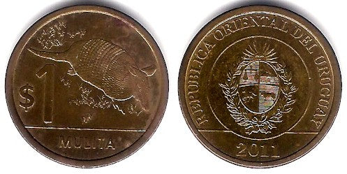 (135) Uruguay. 2011. 1 Peso (MBC)