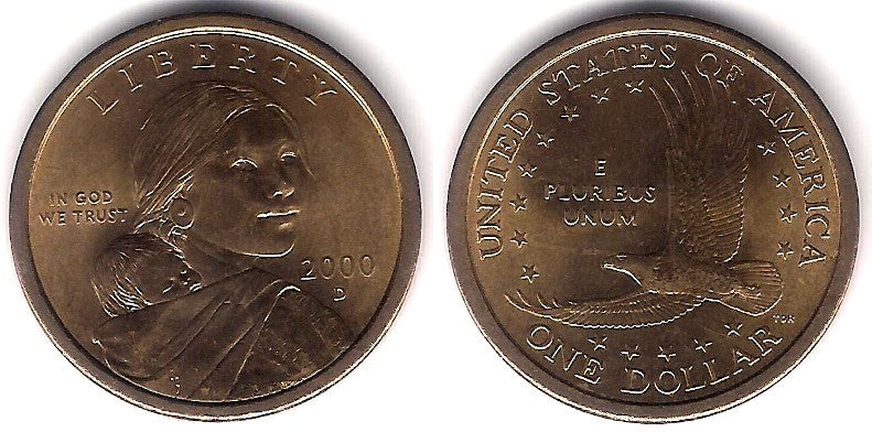 (310) Estados Unidos de América. 2000(D). 1 Dollar (SC)