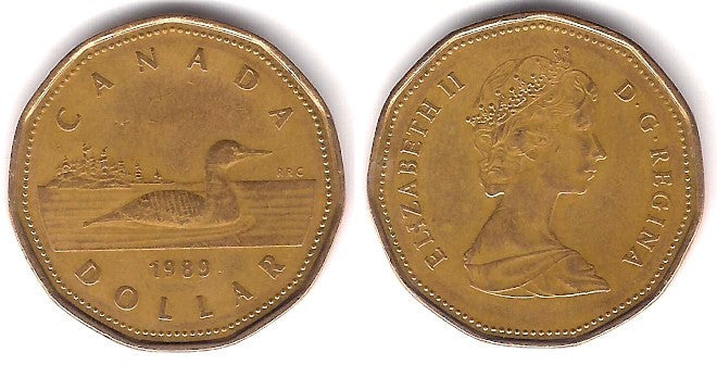 (157) Canadá. 1989. 1 Dollar (MBC)