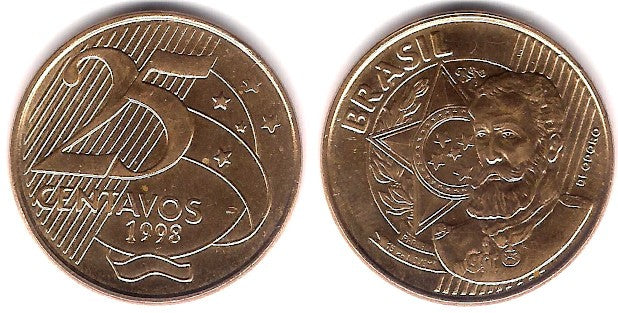 (650) Brasil. 1998. 25 Centavos (SC)