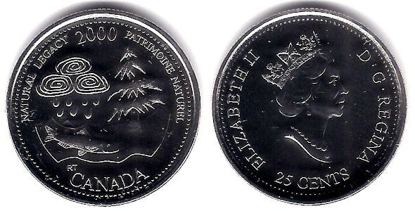 (382) Canadá. 2000. 25 Cents (SC)