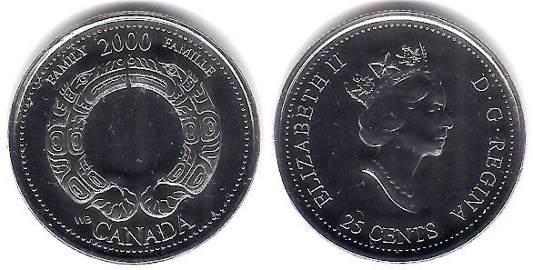 (375) Canadá. 2000. 25 Cents (SC)