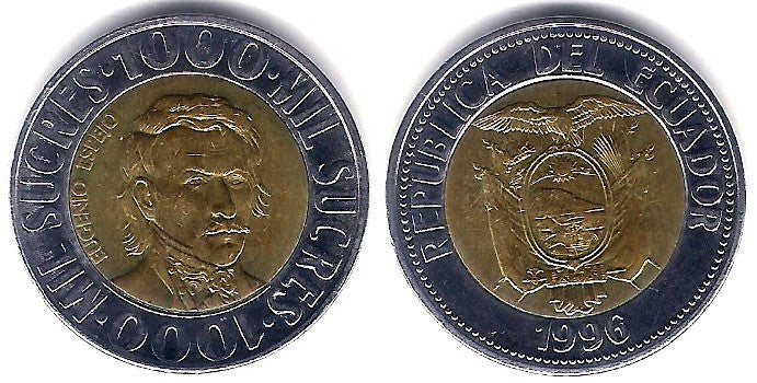 (99) Ecuador. 1996. 1000 Sucres (EBC)