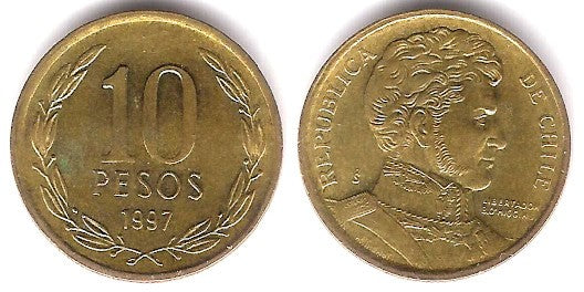 (228.2) Chile. 1997. 10 Pesos (EBC)