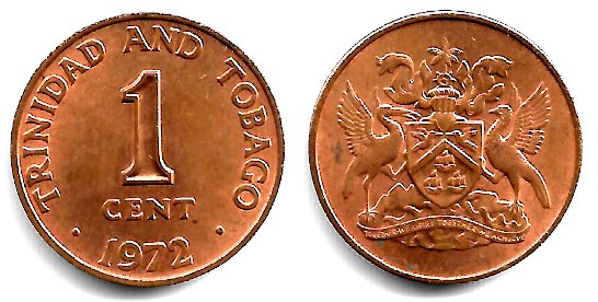 (1) Trinidad y Tobago. 1972. 1 Cent (SC)