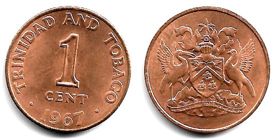 (1) Trinidad y Tobago. 1967. 1 Cent (SC)