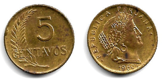 (223.2) Perú. 1960. 5 Centavos (MBC)