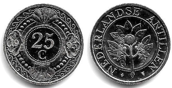 (35) Antillas Neerlandesas. 1995. 25 Cents (SC)