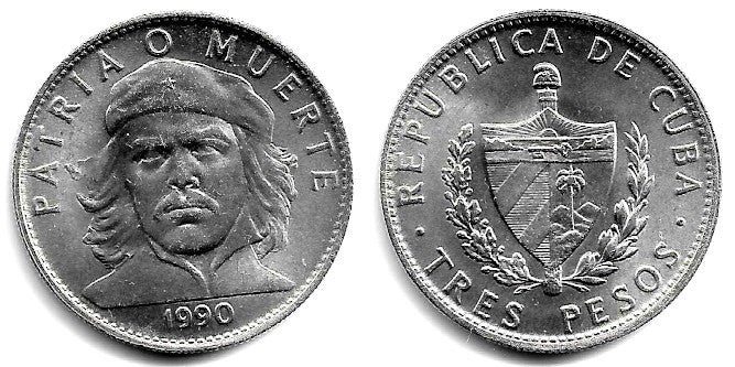 (346) Cuba. 1990. 3 Pesos (SC)