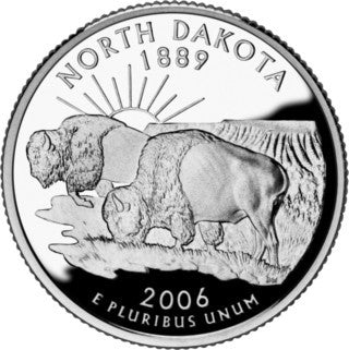 (385) Estados Unidos de América. 2006(P). Quarter Dollar (SC) North Dakota