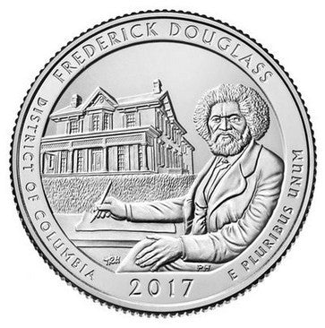 Estados Unidos de América. 2017(D). Quarter Dollar (SC) Frederick Douglass
