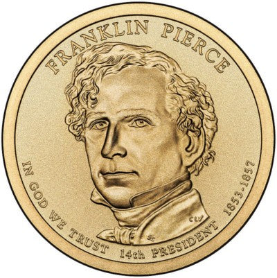 (476) Estados Unidos de América. 2010(P). 1 Dollar (SC) Franklin Pierce