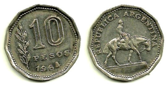 (60) Argentina. 1964. 10 Pesos (BC)