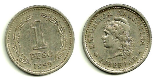 (57) Argentina. 1959. 1 Peso (MBC)