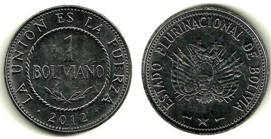 Bolivia. 2012. 1 Peso (SC)
