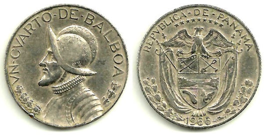 (11) Panamá. 1966. ¼ Balboa (BC)