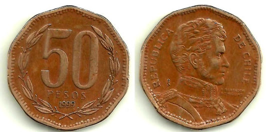 (219.2) Chile. 1999. 50 Pesos (BC)