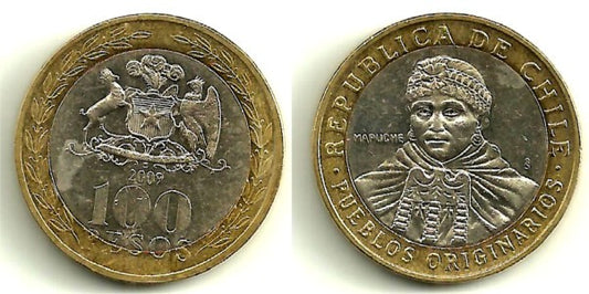 (236) Chile. 2009. 100 Pesos (MBC)