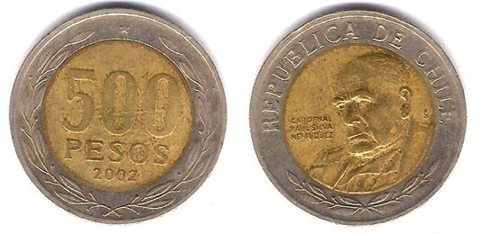 (235) Chile. 2002. 500 Pesos (BC)